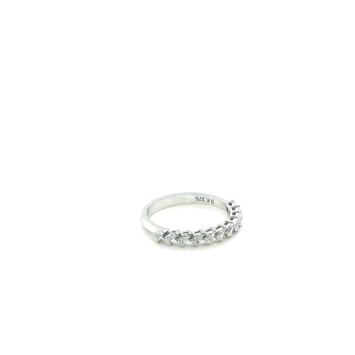 Classic Round Brilliant Diamond Eternity Ring in White Gold