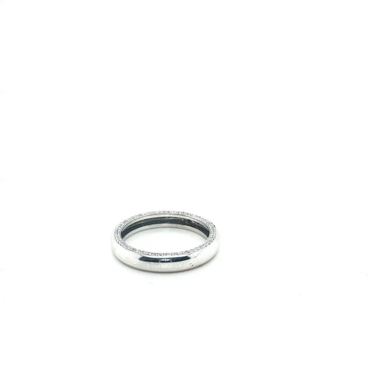 Round Brilliant Cut Diamond Full Eternity Ring in 18k White Gold