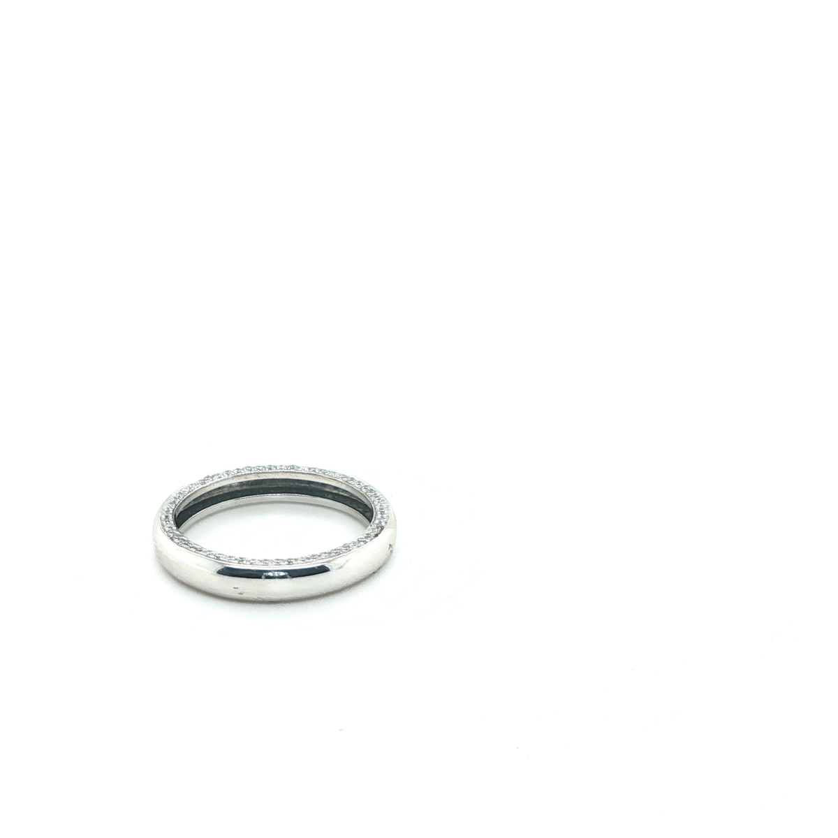 Round Brilliant Cut Diamond Full Eternity Ring in 18k White Gold