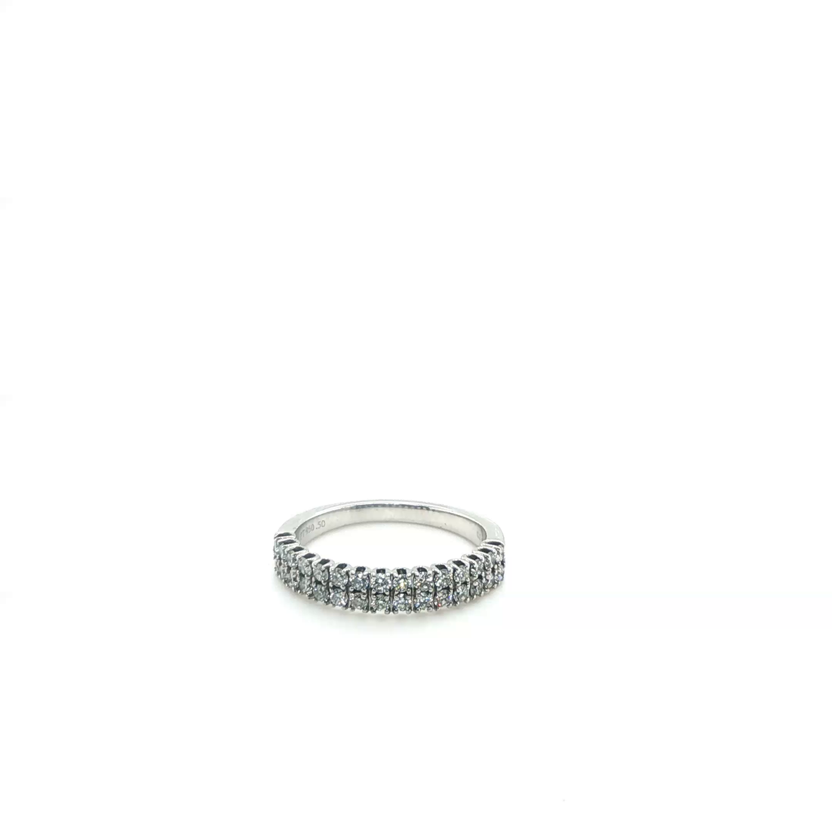 Classic Round Brilliant Diamond Eternity Ring in Polished Platinum