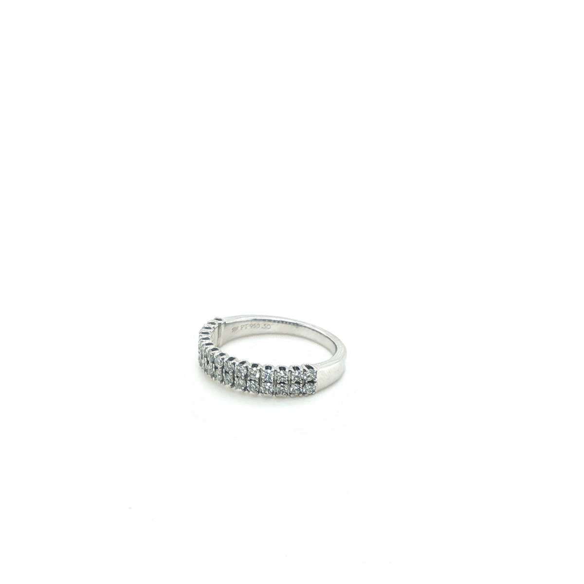 Classic Round Brilliant Diamond Eternity Ring in Polished Platinum