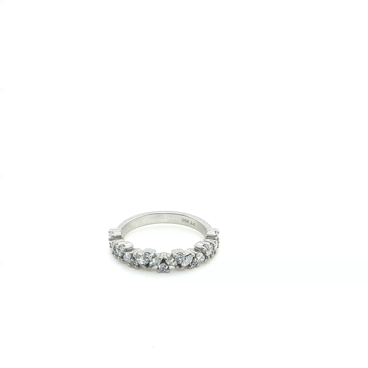 Marquise Brilliant Cut Diamond Eternity Ring in Platinum