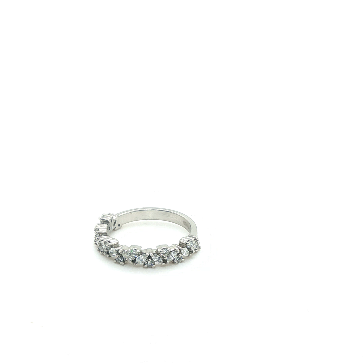 Marquise Brilliant Cut Diamond Eternity Ring in Platinum