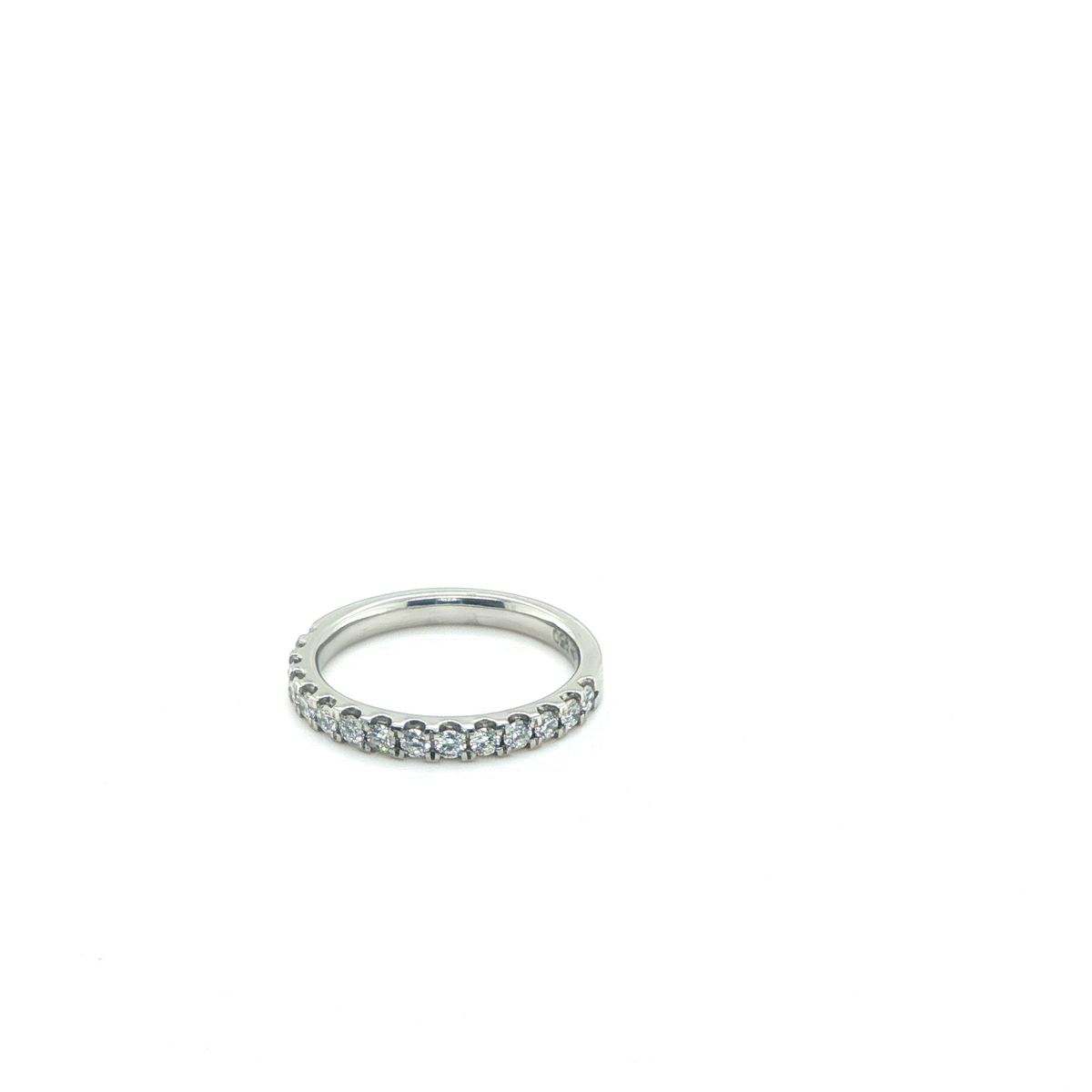 Classic Round Brilliant Diamond Full Eternity Ring in Polished Platinum