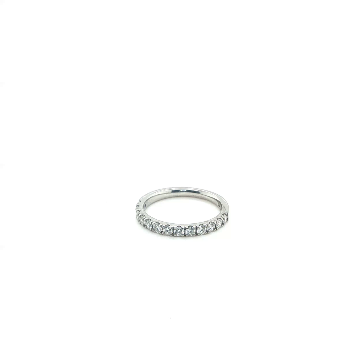 Round Brilliant Diamond Eternity Ring in High-Polish Platinum