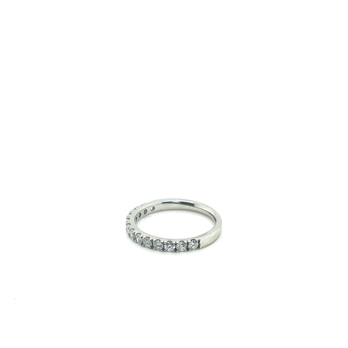 Round Brilliant Diamond Eternity Ring in High-Polish Platinum
