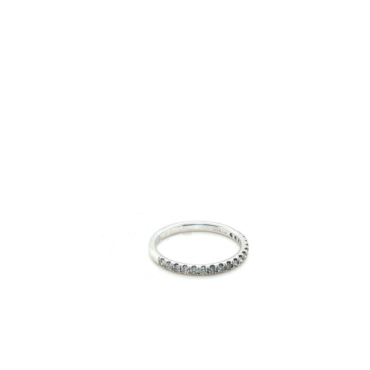 Platinum Round Brilliant Cut Diamond Full Eternity Ring