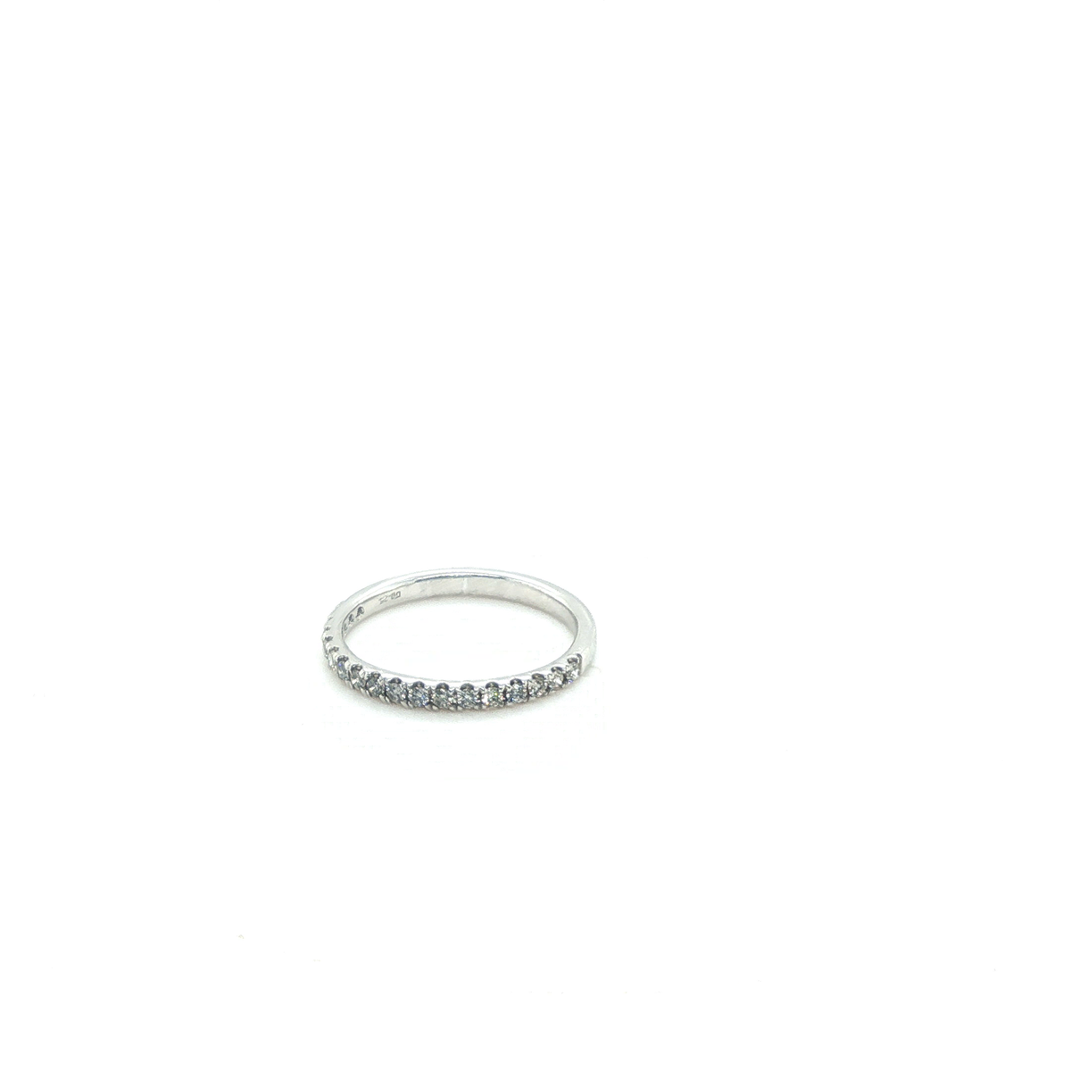 Platinum Round Brilliant Cut Diamond Full Eternity Ring