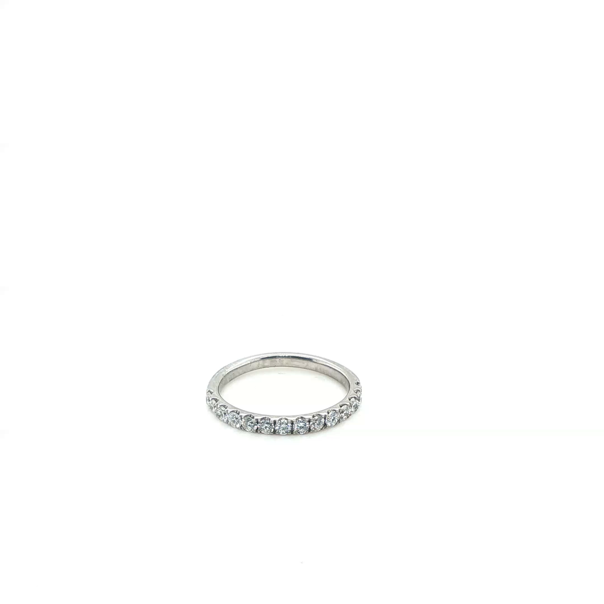 Classic White Gold Round Brilliant Cut Diamond Eternity Ring