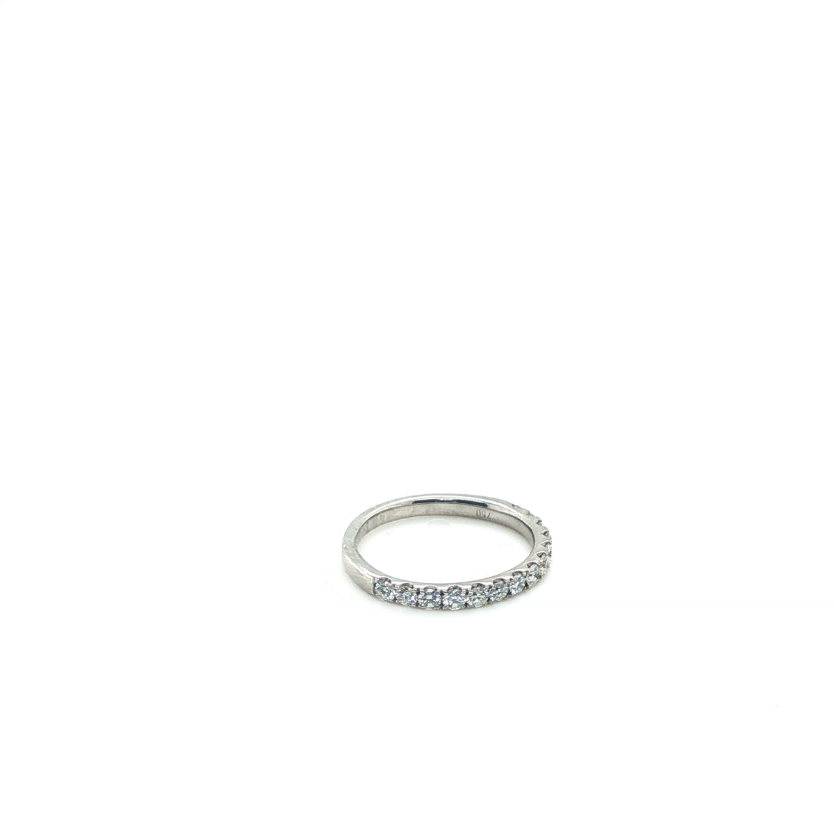 Classic White Gold Round Brilliant Cut Diamond Eternity Ring