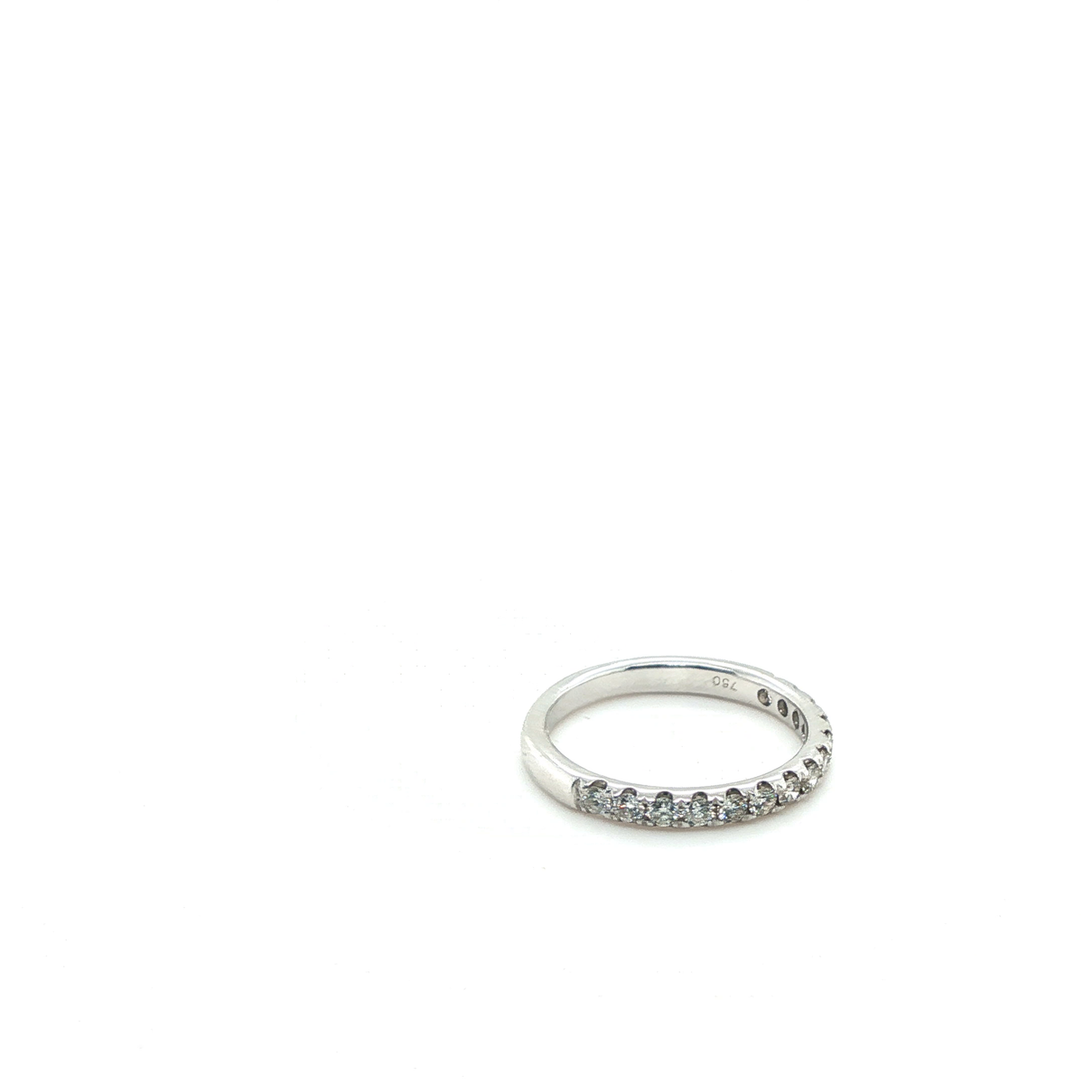 Classic White Gold Round Brilliant Diamond Eternity Ring