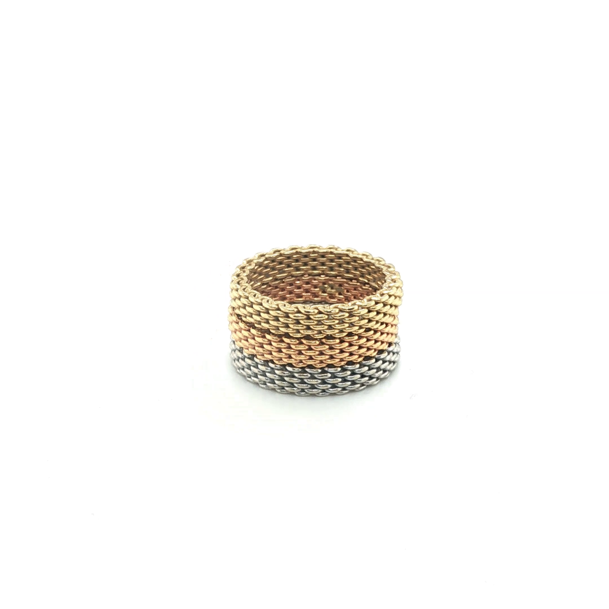 Minimalist Stackable Yellow Gold Triple Band Ring Set