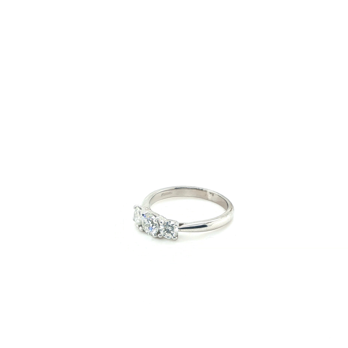Exquisite Round Brilliant Diamond Multi-Stone Platinum Ring