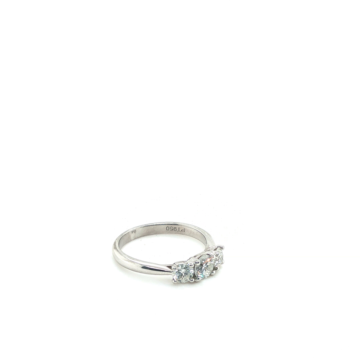 Exquisite Round Brilliant Diamond Multi-Stone Platinum Ring