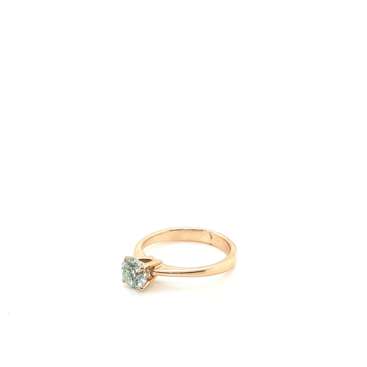 Round Brilliant-Cut Lab-Grown Diamond Solitaire Ring in Rose Gold