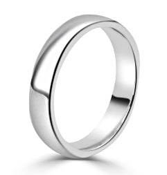 Ladies 4mm Traditional Court Wedding Band