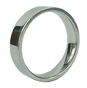 Wedding Band - Gents 5mm Flat Court Wedding Band
