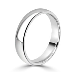 Wedding Band - Gents 5mm Traditional Court Wedding Band