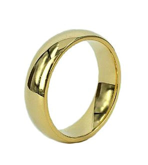 Wedding Band - Gents 6mm Traditional Court Wedding Band