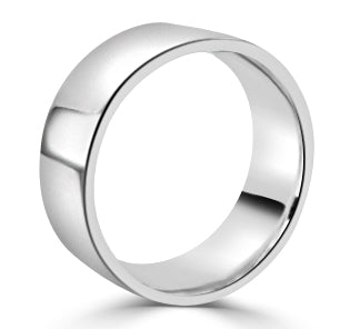 Wedding Band - Gents 8mm Flat Court Wedding Band