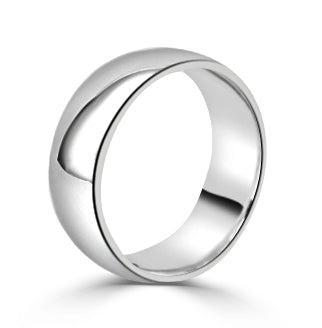 Wedding Band - Gents 8mm Traditional Court Wedding Band