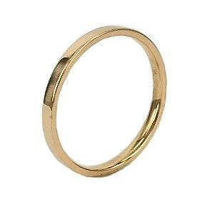 Wedding Band - Ladies 2mm Flat Court Wedding Band
