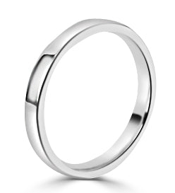 Wedding Band - Ladies 2.5mm Flat Court Wedding Band