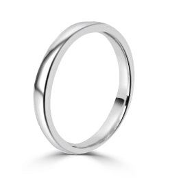 Ladies 2.5mm Traditional Court Wedding Band