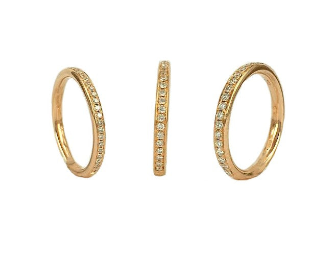 Wedding Band - Grainset Diamond Band 2.40mm – 2.50mm