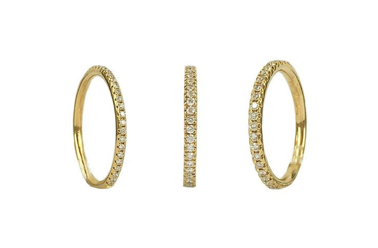 Microset Diamond Band 1.90mm-2.00mm
