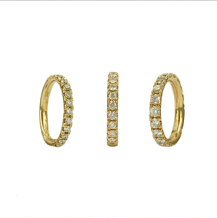 Wedding Band - Micro Set Diamond Band 2.60mm-3.00mm