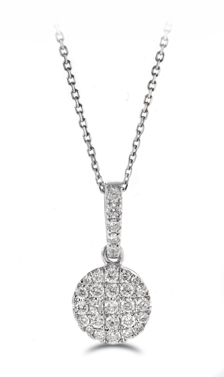 Pendant - Round Diamond Cluster Pendant