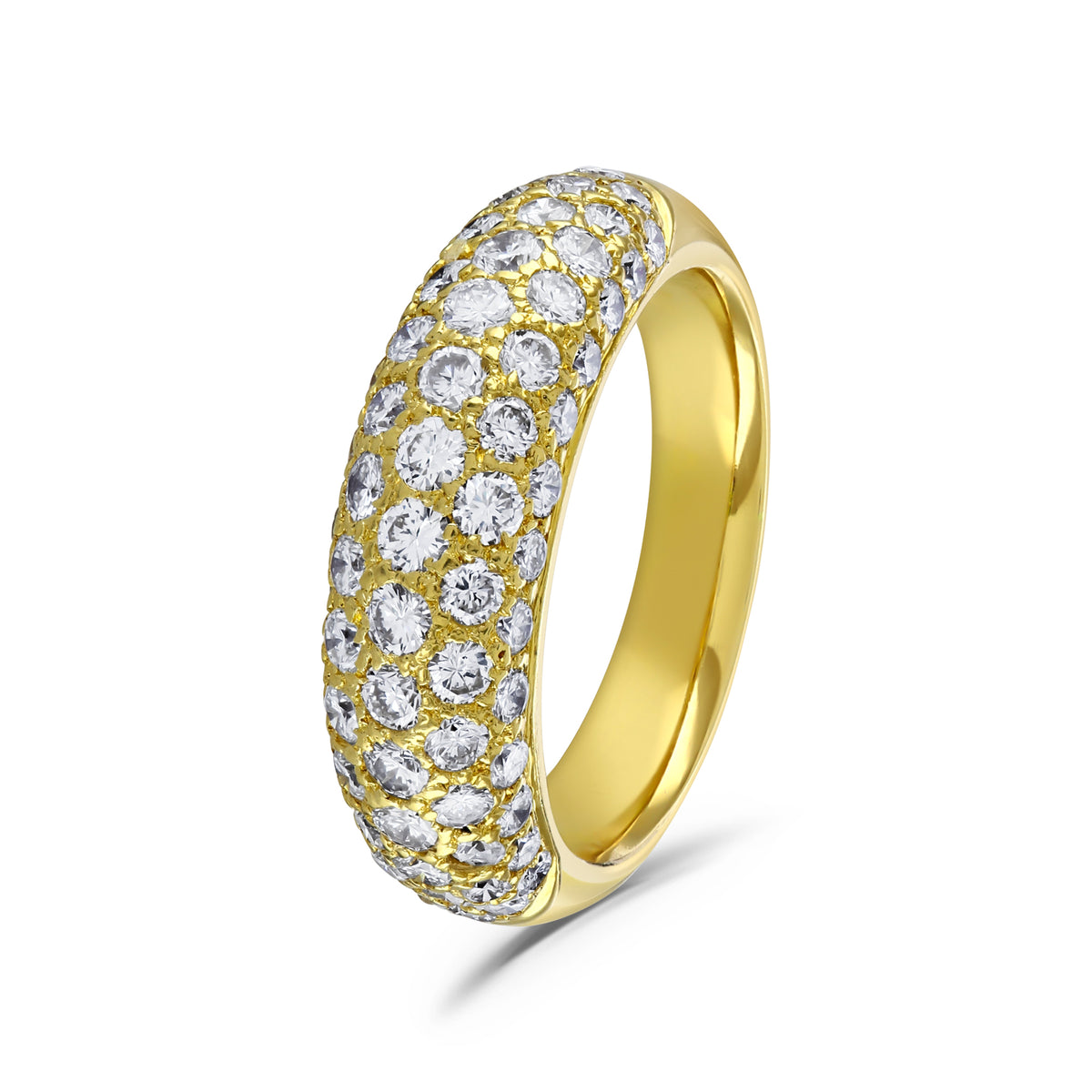 Ring - Round Brilliant Cut Diamonds Bombay Set Band