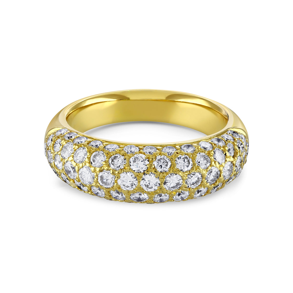 Ring - Round Brilliant Cut Diamonds Bombay Set Band