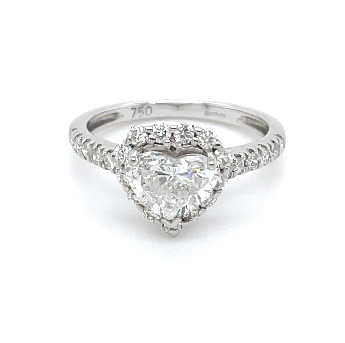Ring - Heart Cut Diamond Halo Ring