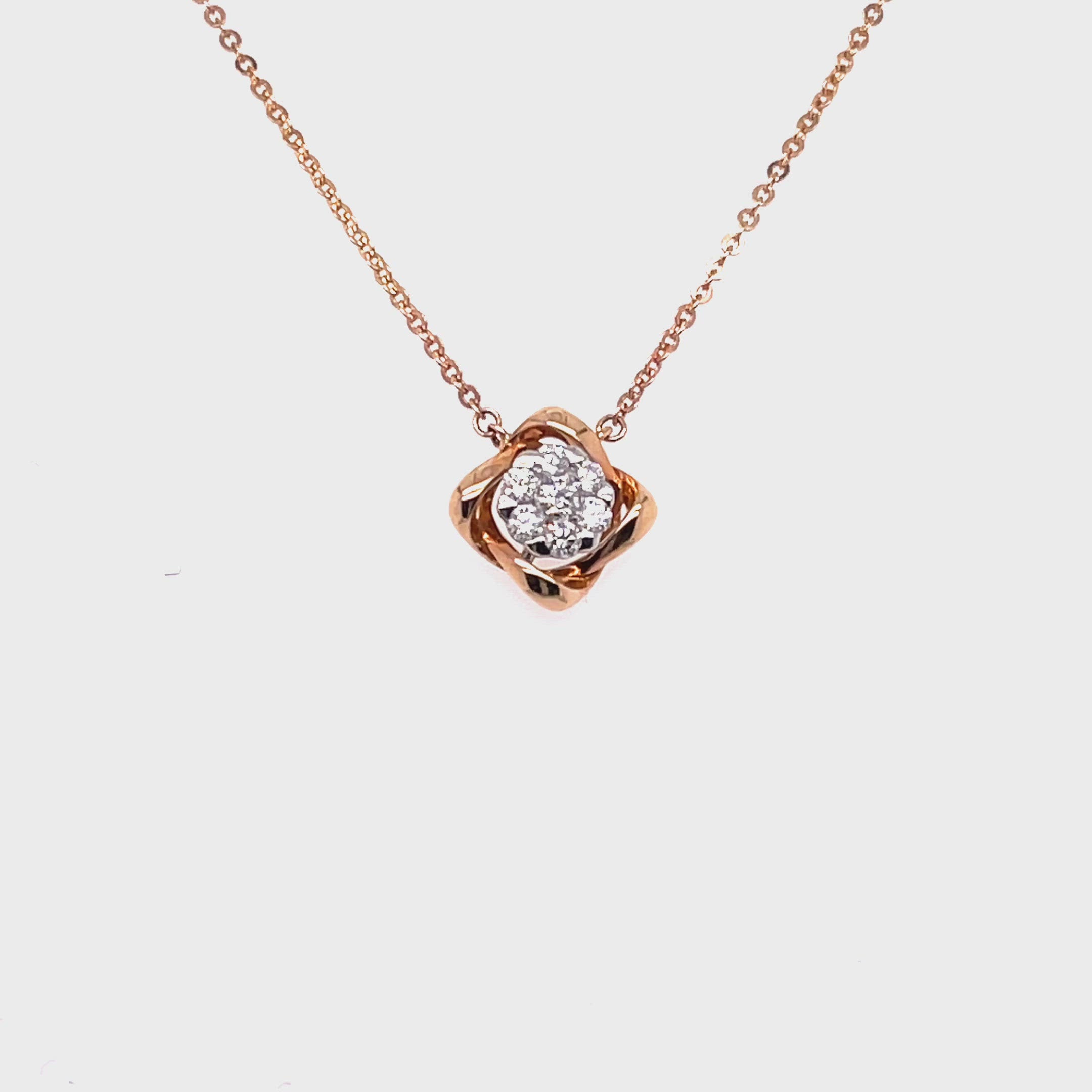 0.25ct Cluster Pendant