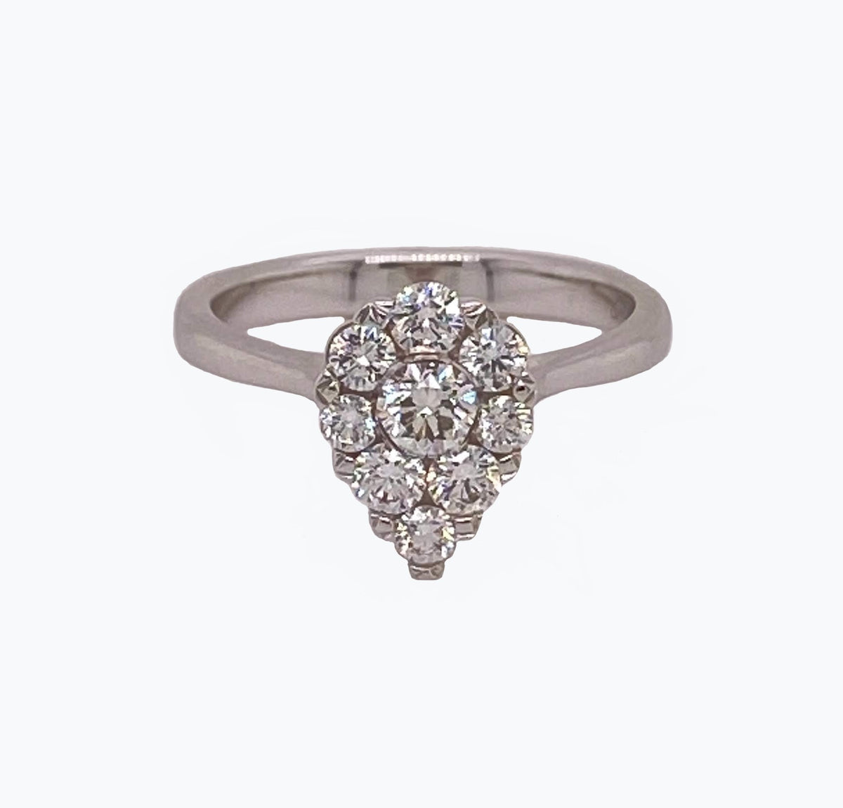 Ring - Pear Shape Cluster Ring