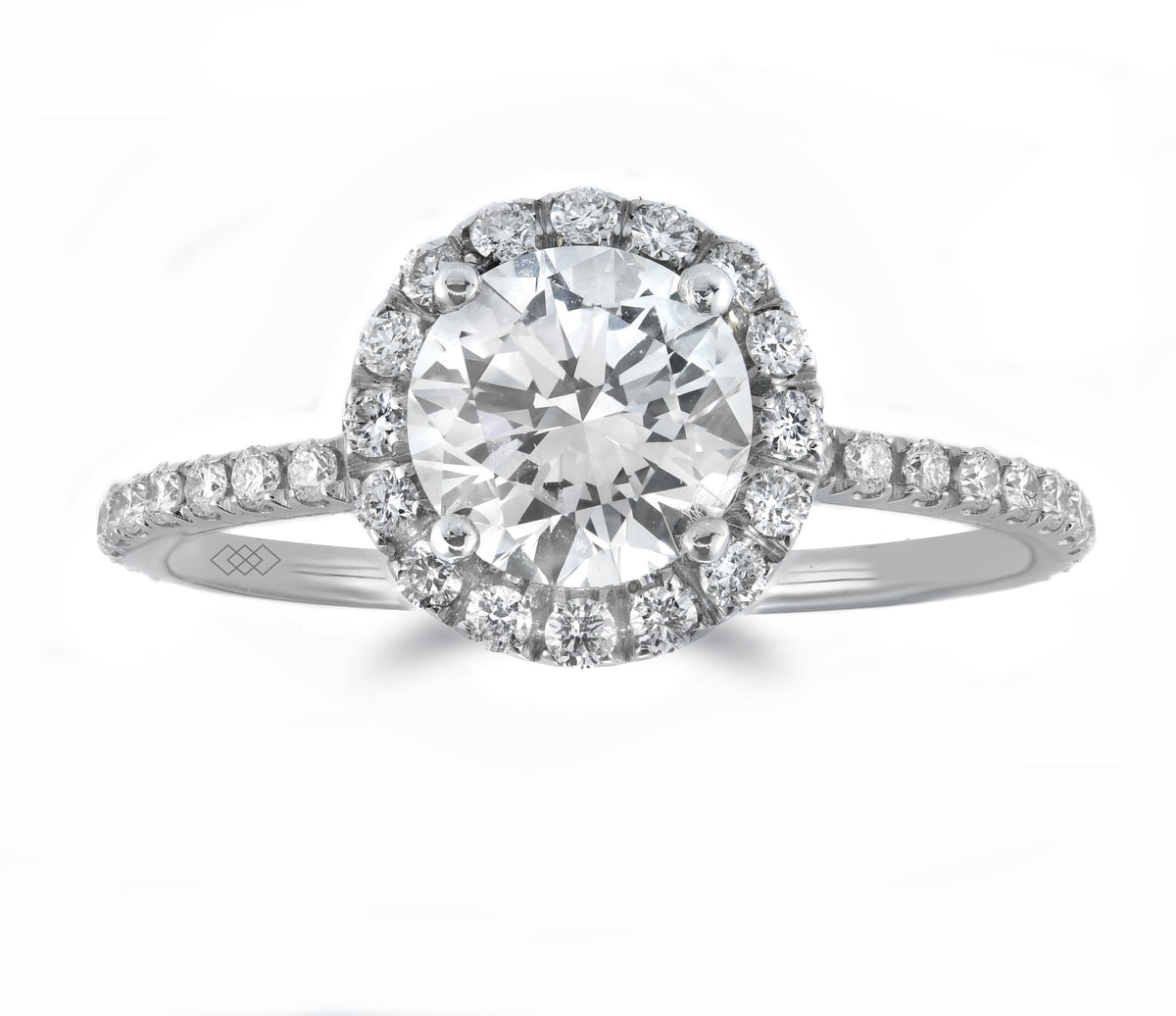 Ring - Round Brilliant Cut Diamond Halo Ring