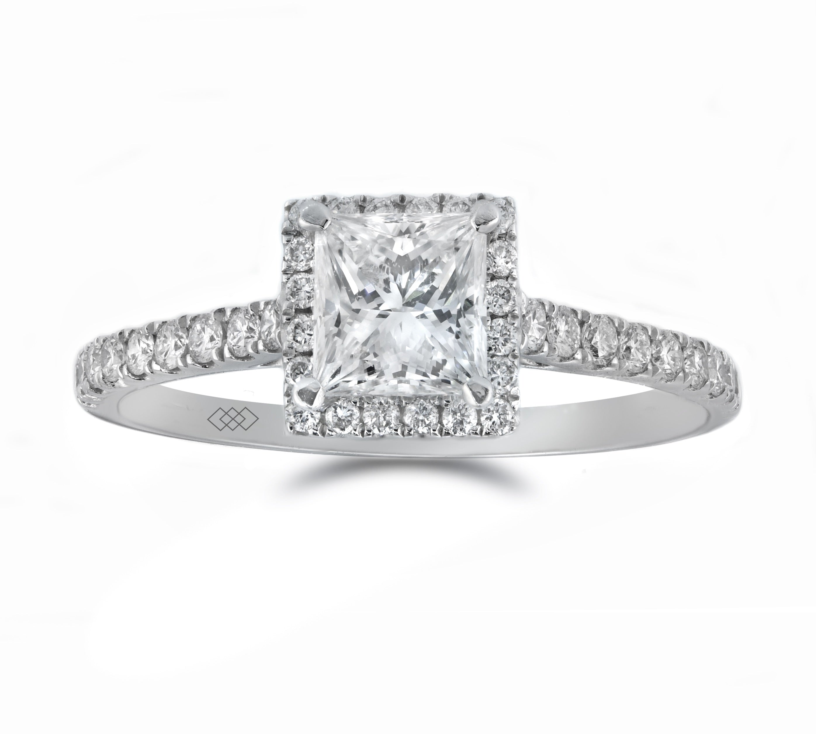 Ring - Princess Cut Diamond Halo Ring