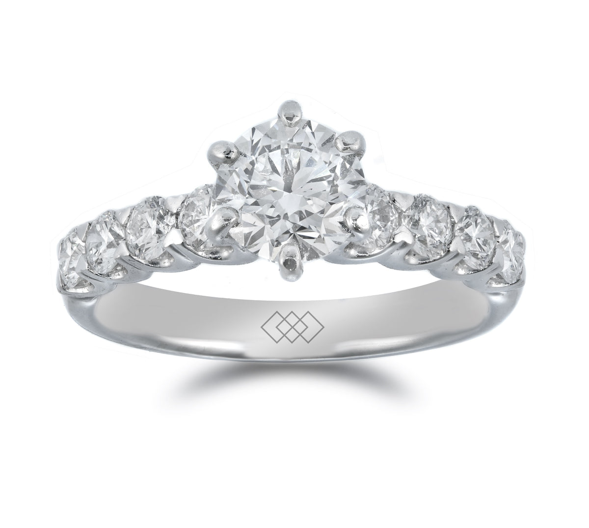 Ring - Round Brilliant Cut Diamond Micro Set Solitaire Ring