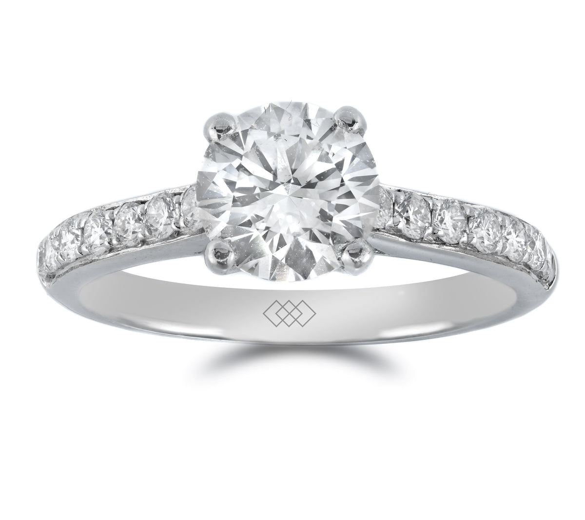 Ring - Round Brilliant Cut Diamond Grain Set Solitaire Ring