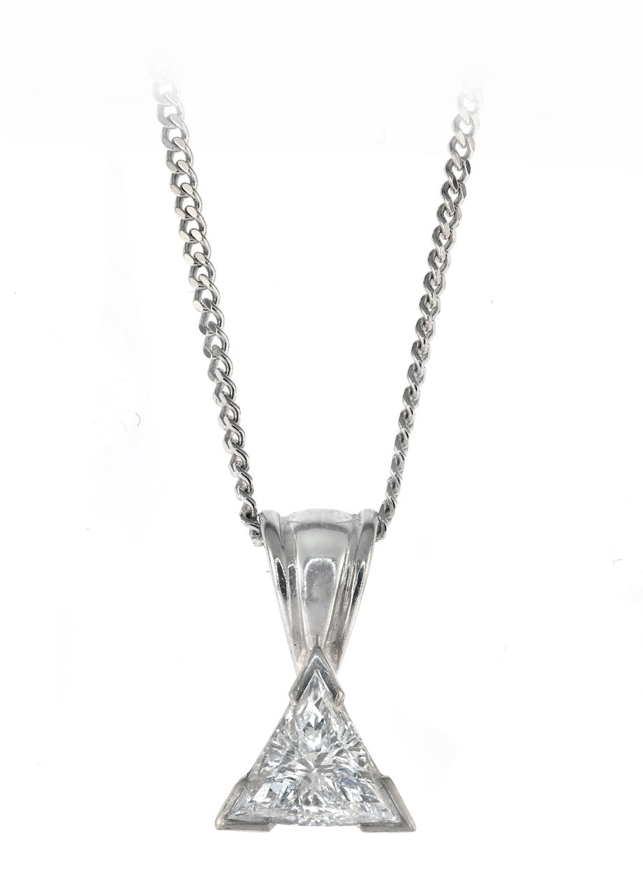 Trillion Diamond Pendant