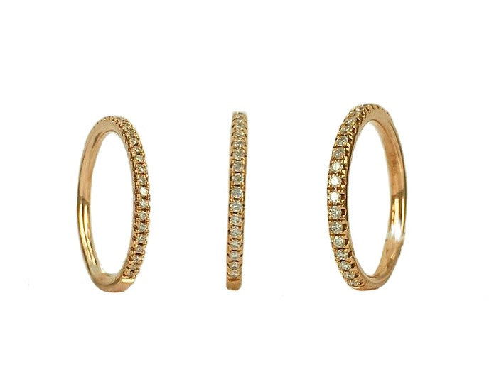 Microset Diamond Band 1.75mm-1.85mm