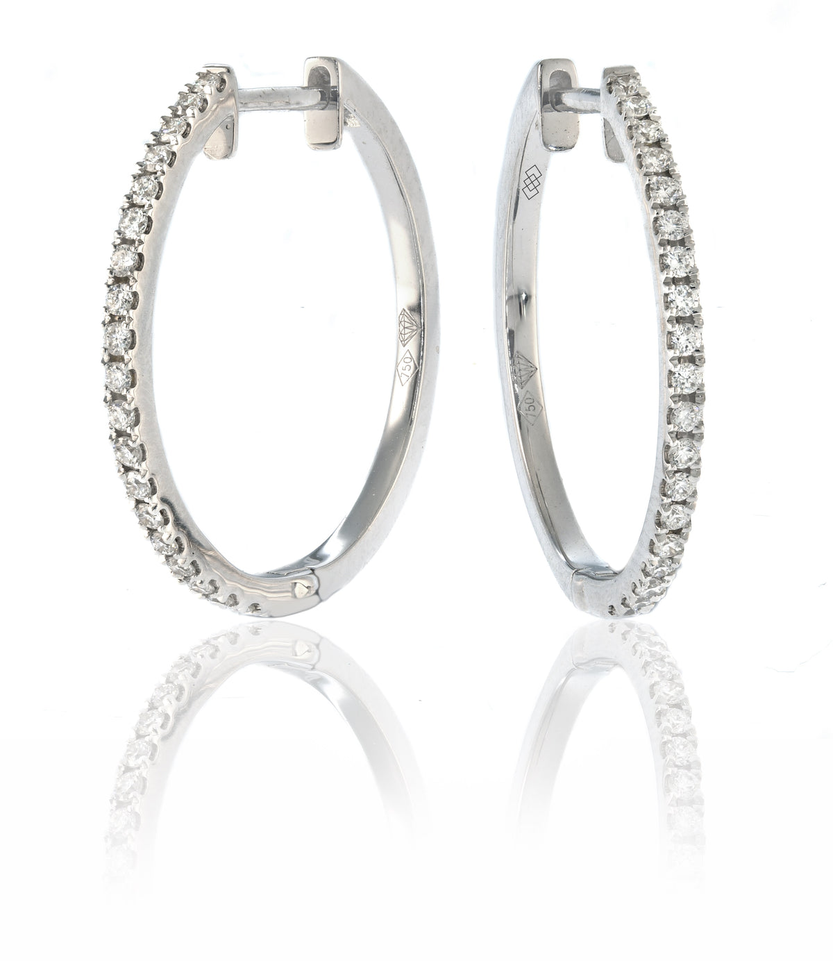 Small Diamond Hoops