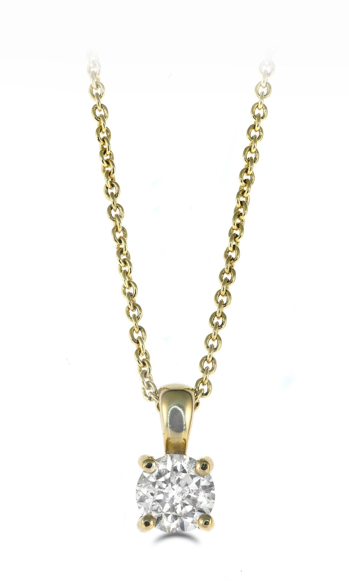 Pendant - Round Brilliant Cut Diamond Solitaire Pendant