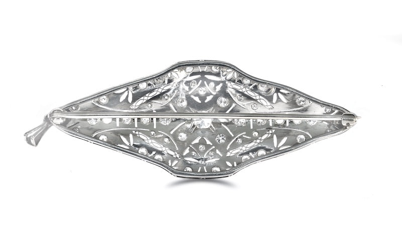 3.25ct Vintage Circa 1900's Platinum Pendant/Brooch