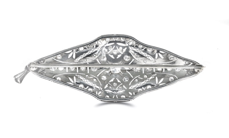 Pendant - Vintage Circa 1900's Platinum Pendant/Brooch