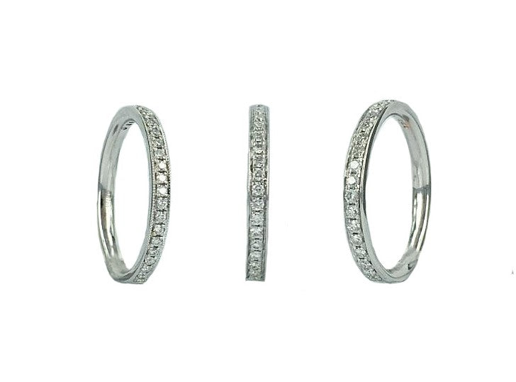 Wedding Band - Grainset Diamond Band 2.40mm – 2.50mm