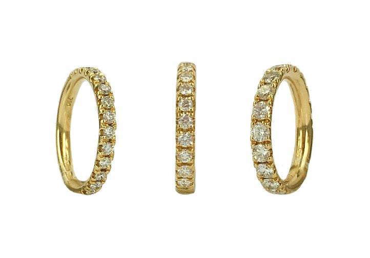 18CT Yellow Gold Micro Set Band 2.60MM – 3.00MM