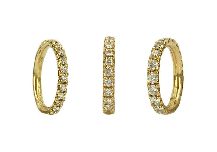 Wedding Band - Microset Diamond Band 2.60mm-3.00mm